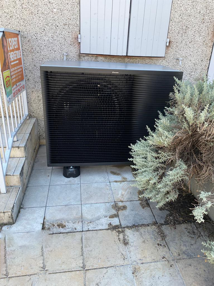 Pose de pompes à chaleur